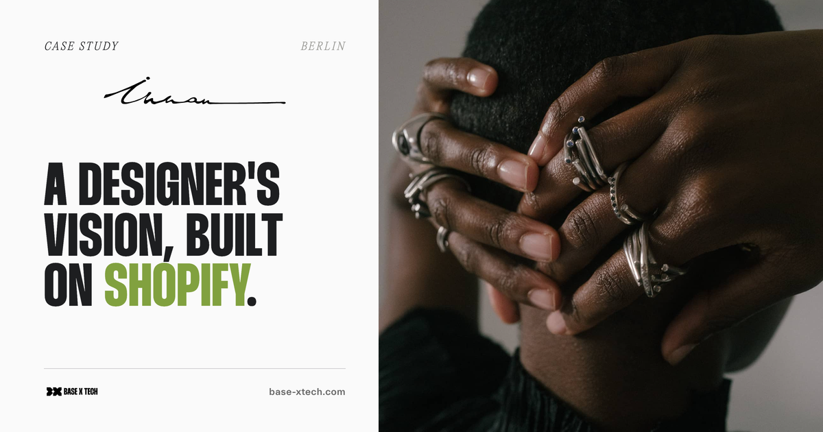 INNAN Jewellery Shopify redesign case study by Base X Tech