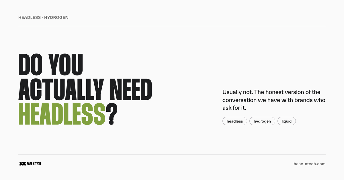 Do you need headless commerce on Shopify — an honest decision guide