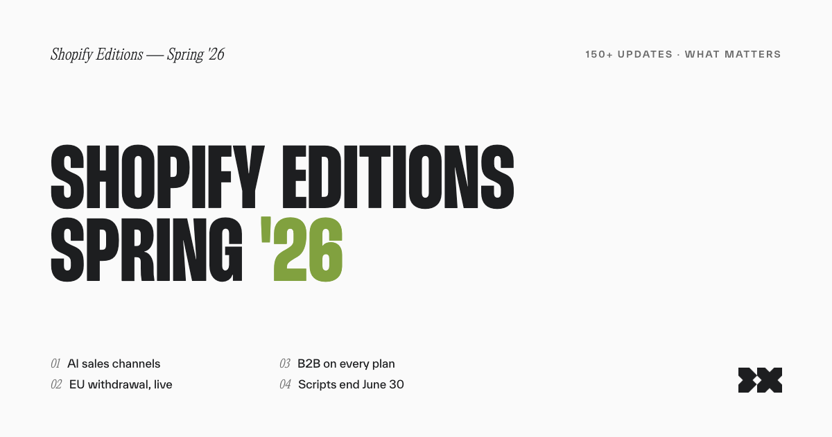 What's New in Shopify 2026 — Spring Edition Breakdown