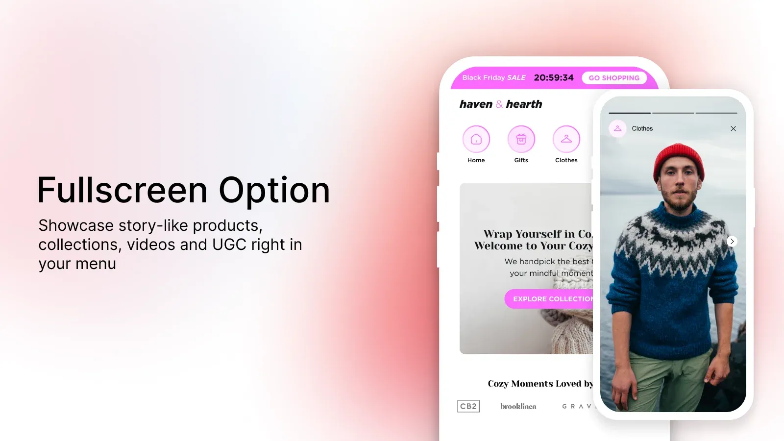 Mo: Story Slider Navigation — Shopify store